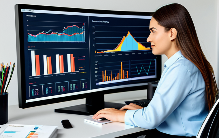 광고홍보사와 효과적인 타겟 광고 - Digital Advertising Analyst**
"A professional data analyst, wearing a modest business casual outfit...
