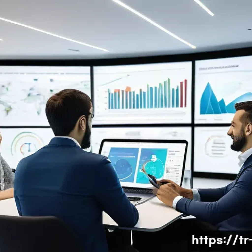 광고홍보사와 광고 퍼포먼스 분석 - **A dynamic and diverse team of Turkish marketing professionals**, dressed in smart casual business ...