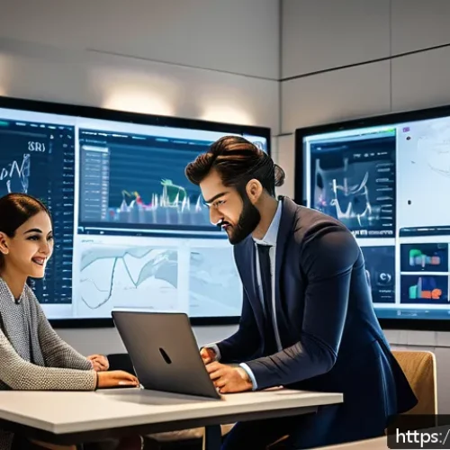 Home 33 광고홍보사와 광고 연구 사례 - A modern digital marketing agency office scene in Istanbul with a diverse team of young professional...